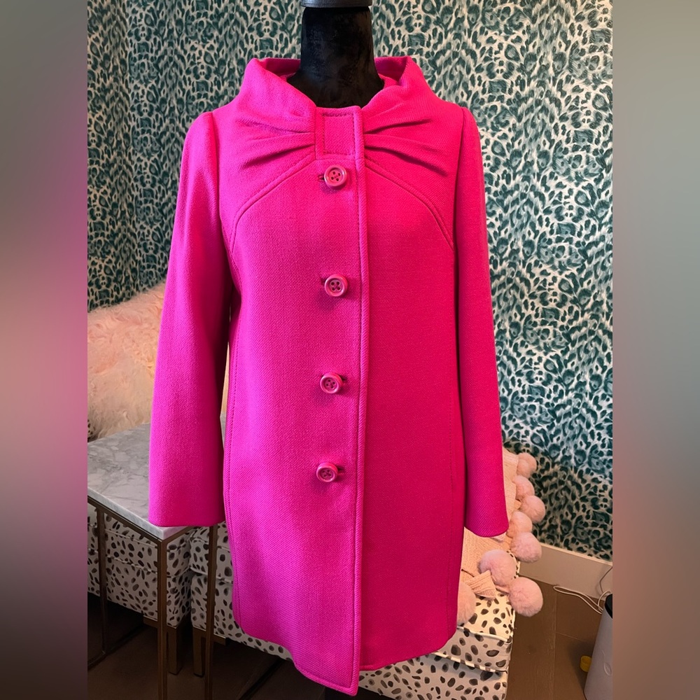 kate spade Hot Pink Wool Peacoat